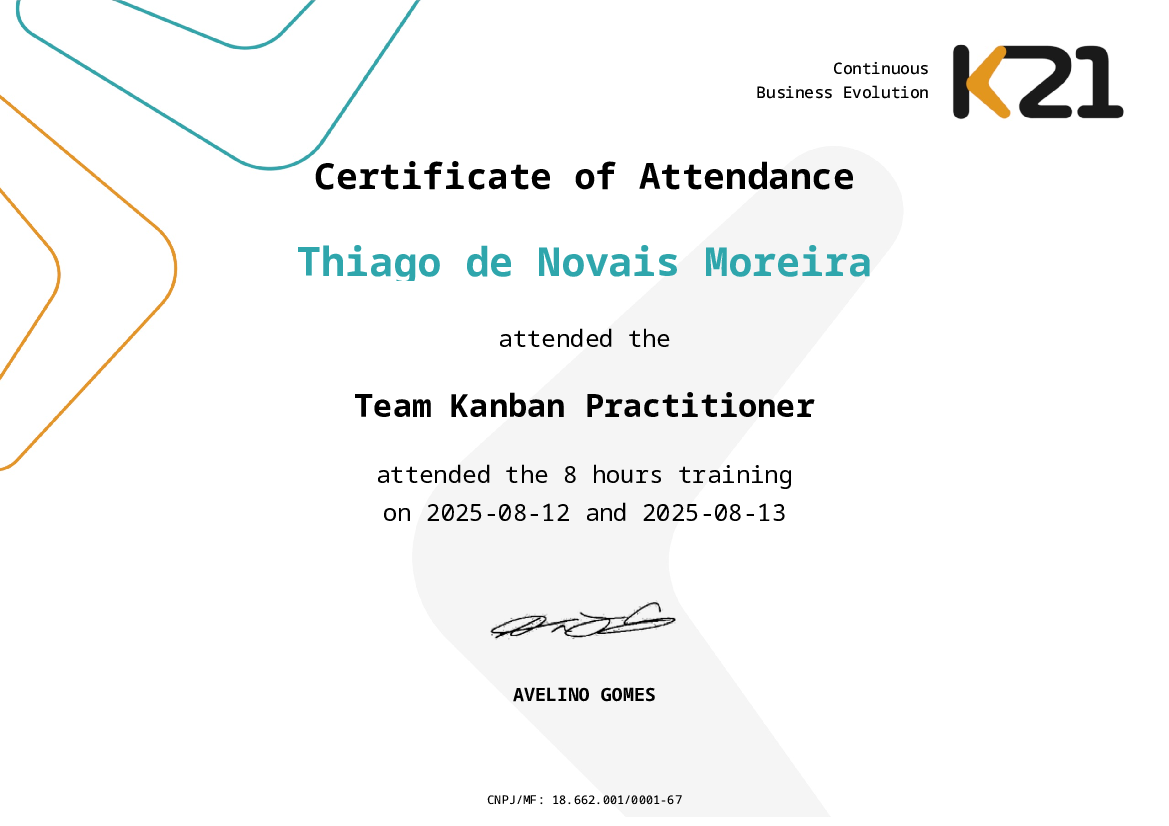 Certificado K21